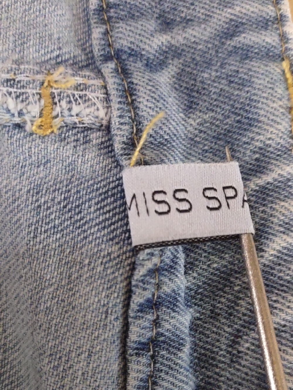 Miss Sparkling Southwestern Inspired Denim Wrap Skirt - Picture 7 of 9